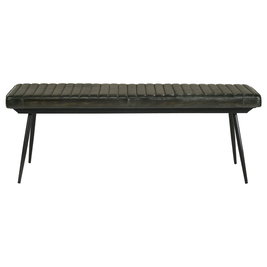 Espresso Ribbed Bench