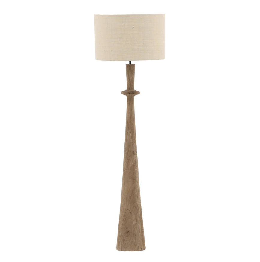 Mango Wood Floor Lamp