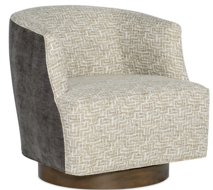 Pilsen Swivel Chair Dual Fabric