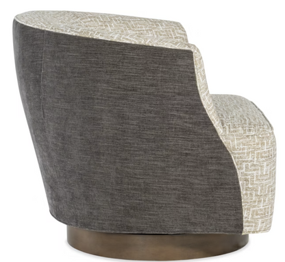 Pilsen Swivel Chair Dual Fabric